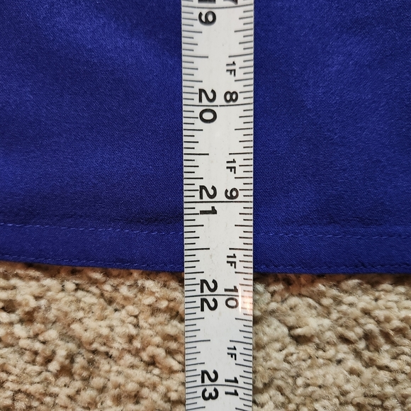 VTG Nino Wong California Top Size S Color Royal Blue Made in USA - Picture 3 of 9